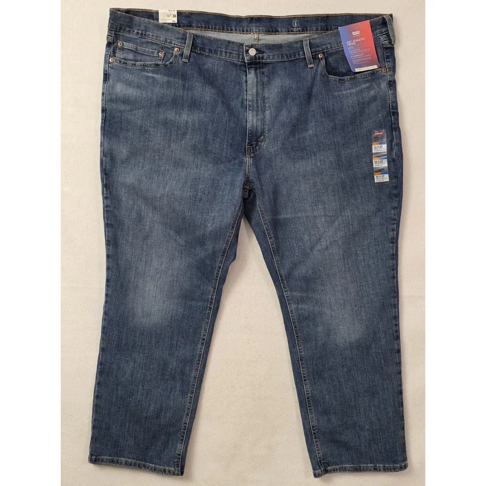 Levi's Men's B&T 541 Athletic Taper Stretch Dark‎ Raw Wash Jeans Size W52 X L29